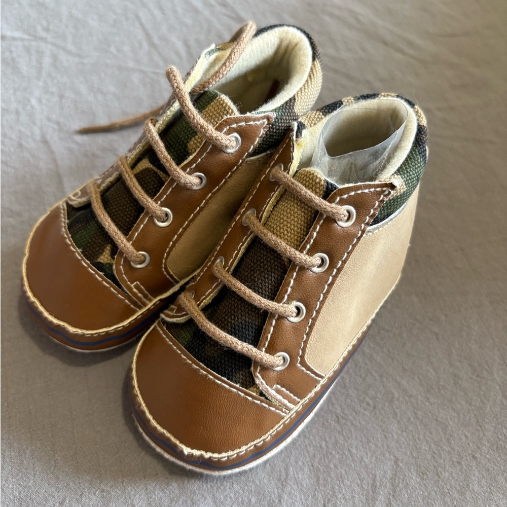 Stylish Kids' Brown and Tan Shoes